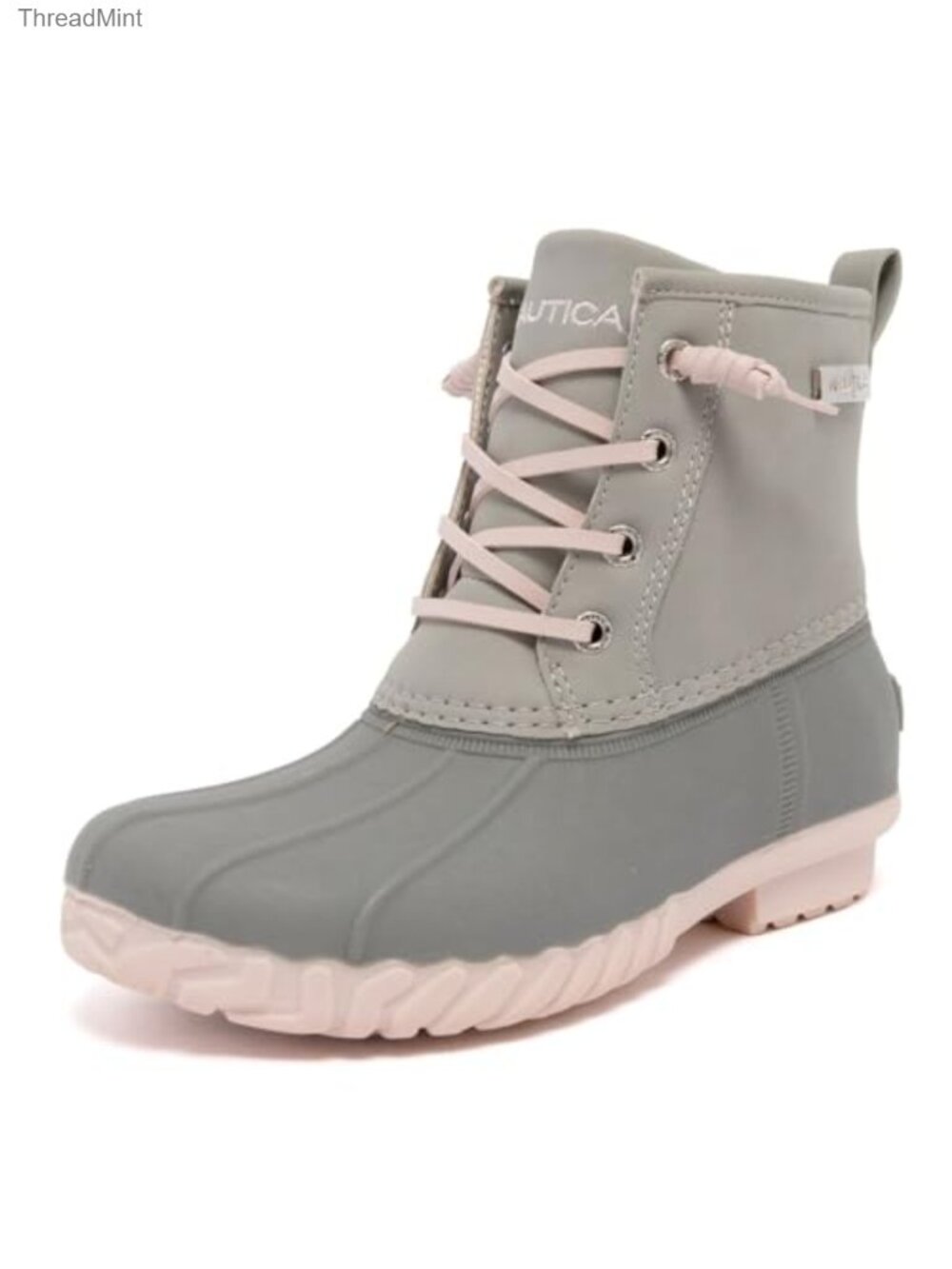 Girls Waterproof Insulated Snow Boots Mid-Calf Round Toe Side Zip